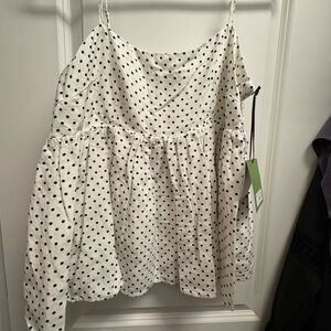 Polka Dot Spaghetti Strap Top